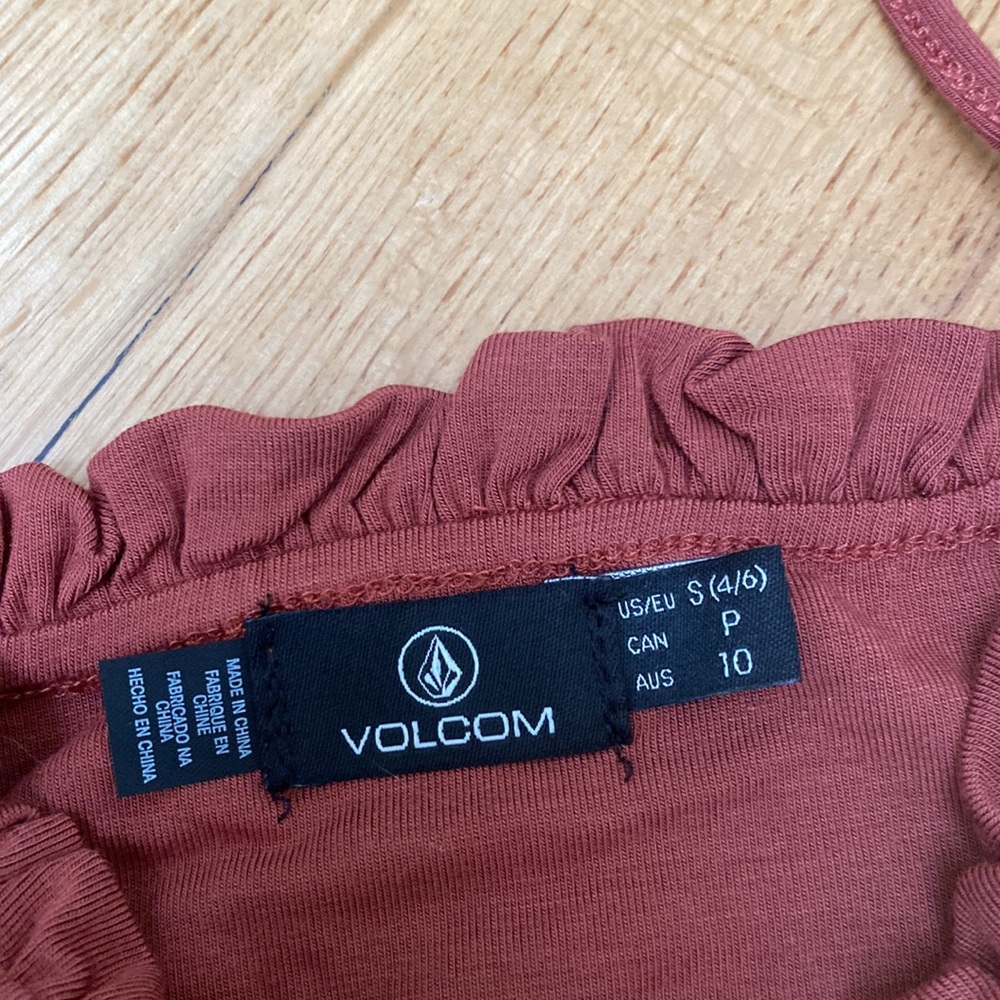 Volcom Nwt Super Comfortable Ruffled Top Dress - image 3